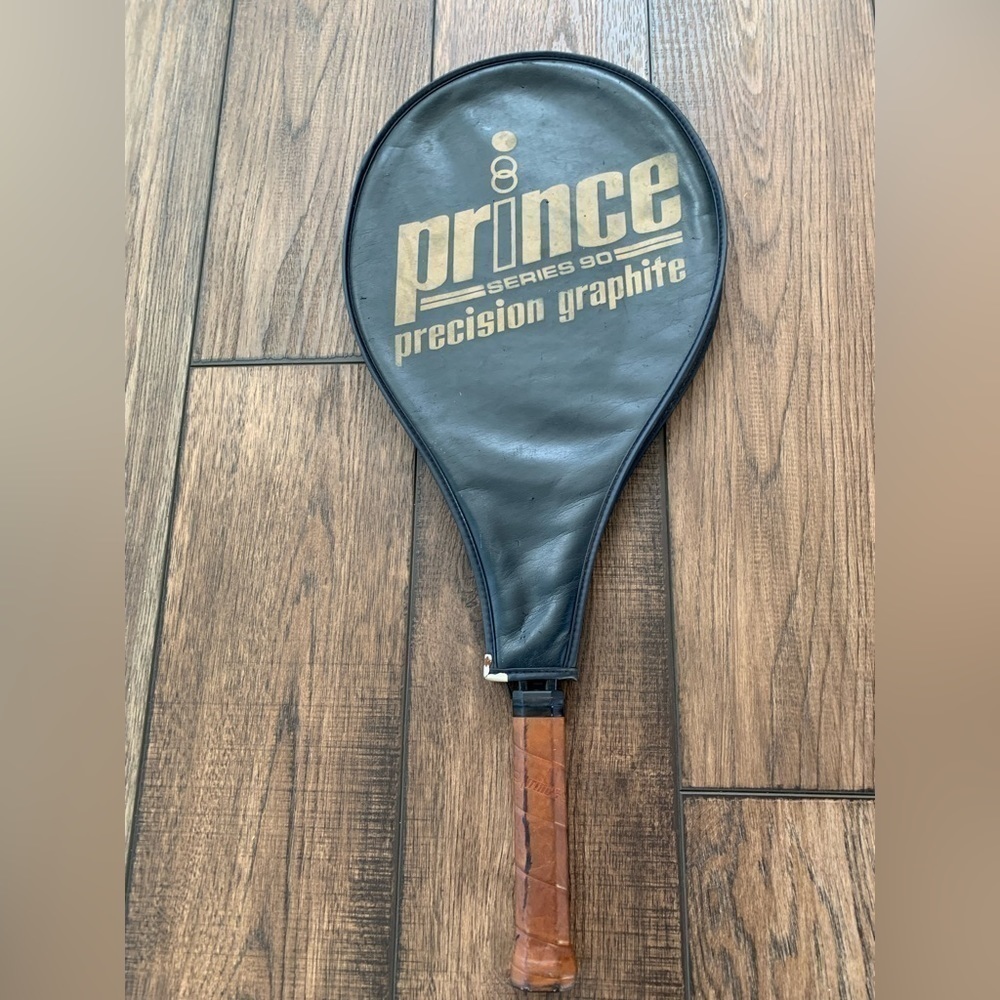 Vintage Prince J/R Tennis Racquet VTG with Zip Up Case Cover